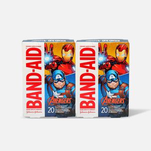 BAND-AID&reg; Adhesive Assorted Bandages Marvel Avengers, 20 ct. (2-Pack)