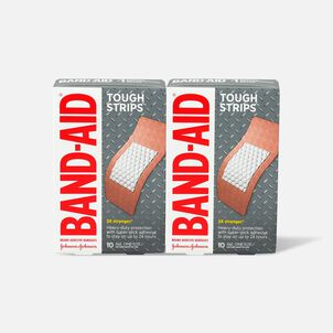 BAND-AID&reg; Tough-Strips, Extra Large, 10 ct. (2-Pack)