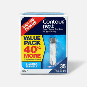 CONTOUR NEXT Blood Glucose Test Strips, 35 ct.